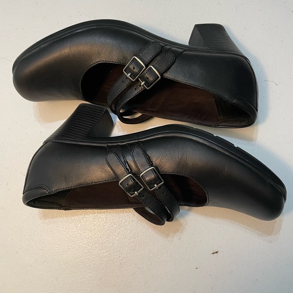 Clarks Bendables Maryjane Women's Black Double Strap Shoes Size 10W SB-V (Nov) - Picture 8 of 9